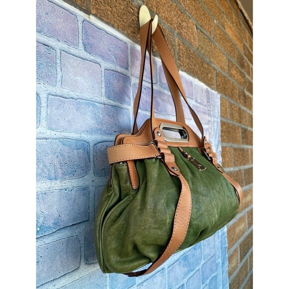 L.A.M.B buttery soft green leather shoulder bag DEADSTOCK - Picture 4 of 13